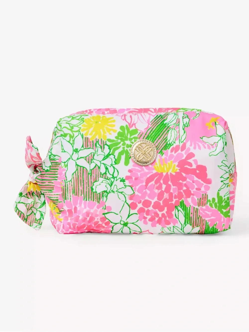 NWT Lilly Pulitzer Cosmetic Pouch in Resort White Mum Patch